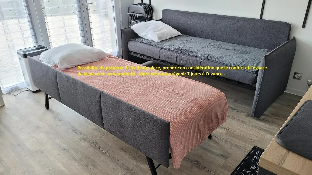 Maison d'hôtes Studio 19 M² avec cuisine d'appoint et proche de tout Lanester France